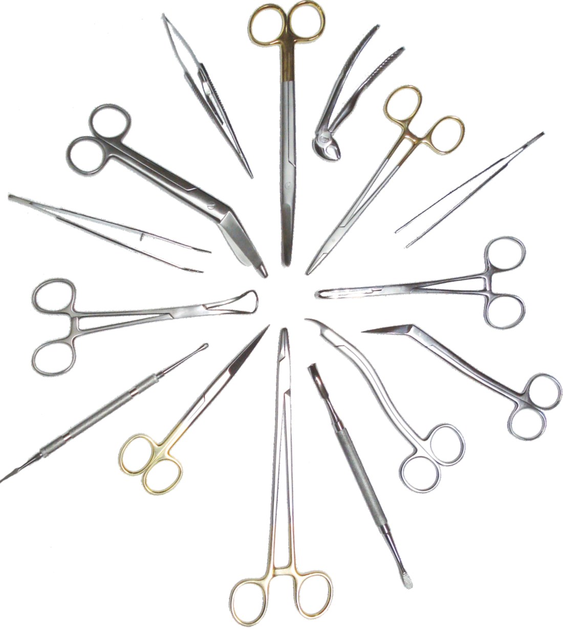 A selection of MSC surgical instruments